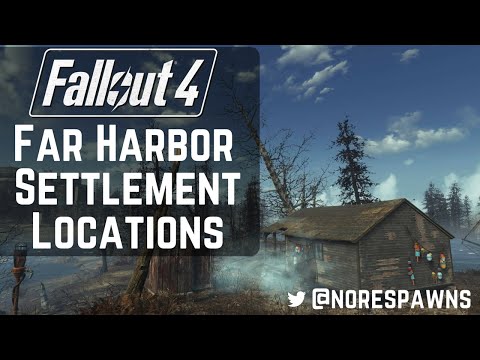 Fallout 4 Far Harbor - All New Settlement Locations
