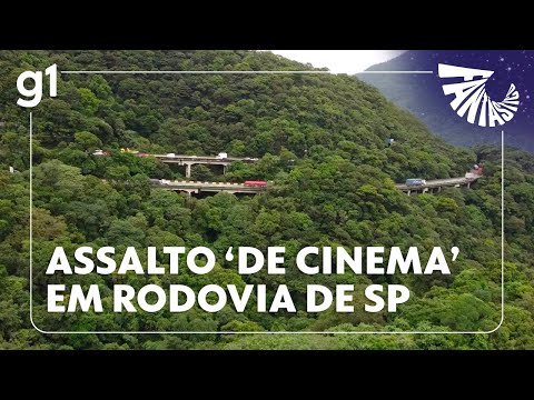 Quadrilha bloqueia estrada para roubo de carga no litoral de São Paulo | FANTÁSTICO