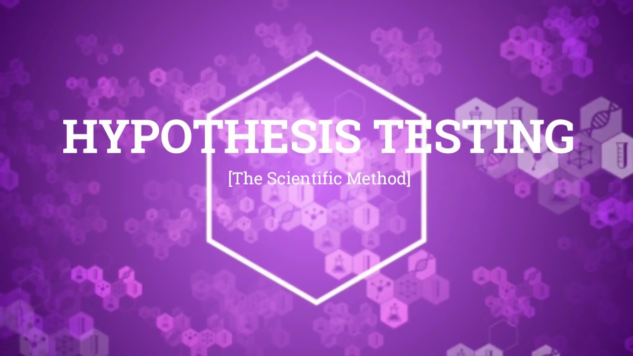 HYPOTHESIS TESTING [THE SCIENTIFIC METHOD]