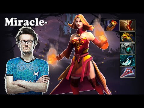 Miracle - Lina Midlane vs Saksa Rubick | Dota 2 7.31b Gameplay