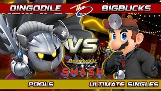 BWS #97 - Dingodile (Meta Knight) Vs. bigbucks (Dr. Mario) Super Smash Bros Ultimate SSBU Boardwalk