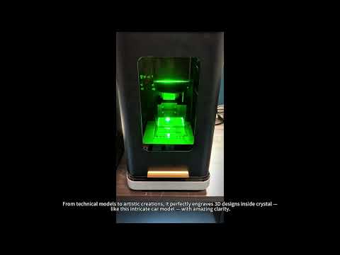 3D crystal engraving demonstration