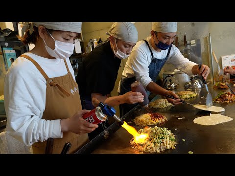 Hiroshima) ¡Exquisito okonomiyaki elaborado por una amable casera y un chef francés! [Mishimaya] Restaurante Okonomiyaki&Teppanyaki en Hiroshima donde puedes sentir la calidez de una pareja