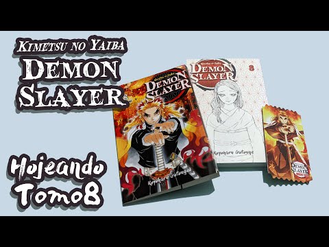 Hojeando Demon Slayer Tomo 8 Panini Manga