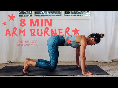 8 MIN ARM BURNER || Tone the arms using Body Weight- No equipment needed