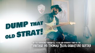 Video thumbnail for Dump that old Strat! Vintage V6 Thomas Blug Signature guitar by Nino Aveni