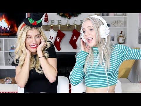 Singing with Noise Cancelling Headphones (Holiday Edition) - Madilyn Bailey & Rebecca Zamolo