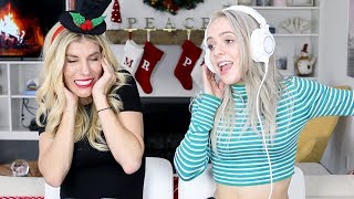 Singing with Noise Cancelling Headphones (Holiday Edition) - Madilyn Bailey &amp; Rebecca Zamolo