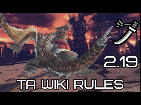 MHWI Brute Tigrex Ta wiki rules 2.19 Solo Longsword