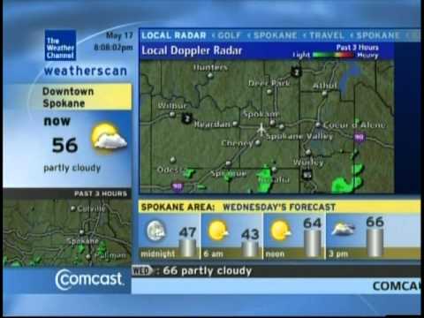 TWC Weatherscan- Spokane, WA- May 17, 2011- 8:08PM PDT