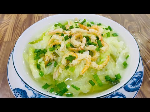 Canh bắp cải tôm