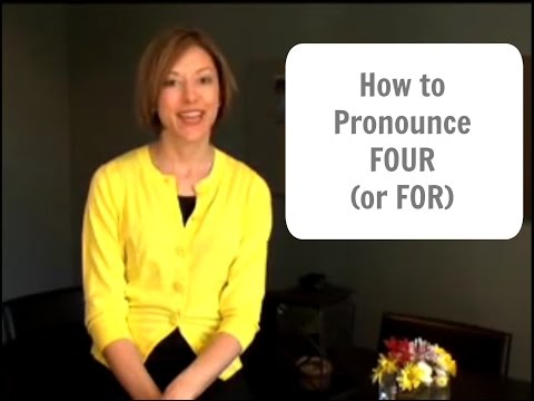 Learn how to pronounce FOUR or FOR - American English Pronunciation Lesson #learnenglish