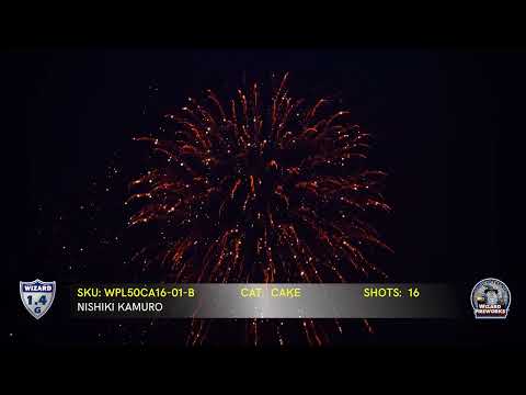 WPL50CA16 01 B 16 Shot Nishiki Kamuro firework cake
