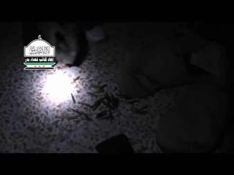 تحضيرات مقاتلي اتحاد كتائب شهداء بدر لصد محاولة قوات النظام التقدم في جبهة حي الأشرفية في حلب