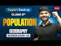 Population Live Session IMP Topics MIQs PYQs Class 9 Geography