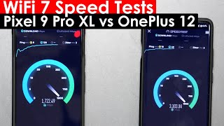 Pixel 9 Pro XL vs OnePlus 12: WiFi 7 Speed Showdown