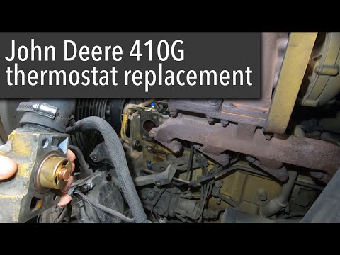 John Deere 410G thermostat replacement