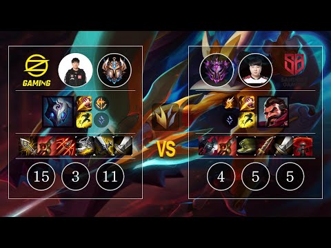 OZ BroCColi Kindred vs SB Crush Graves Jungle - KR Challenger Patch 10.10