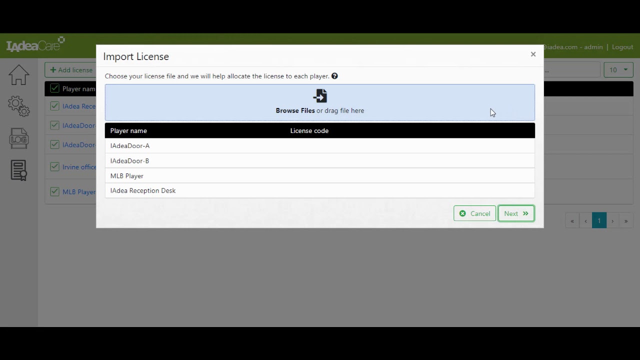 IAdeaCare License Management Video Tutorial