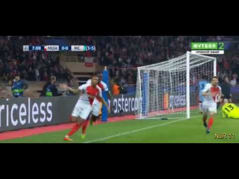 Kylian Mbappe GOAL / MONACO VS MANCHESTER CITY 15.03