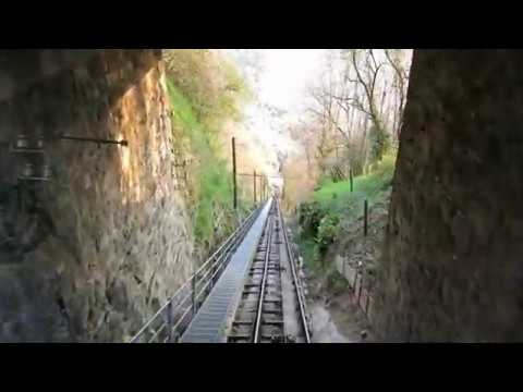Standseilbahn 1820.01 Territet - Glion Talfahrt 2020 - Green times - nature is coming