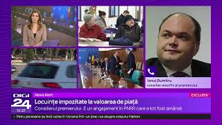 Ionuț Dumitru: Creșterea taxelor pe proprietate trebuia făcută. Guvernele trecute au tot amânat