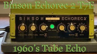 Video thumbnail for Binson Echorec 2 T7E 1960’s Drum Echo Machine [Tube Type] by HOWL GUITARS