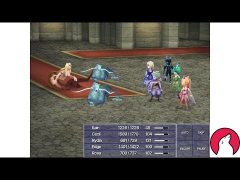 Final Fantasy IV iOS - Battle 29 - Blood Spear (Chest) - No Random Encounters