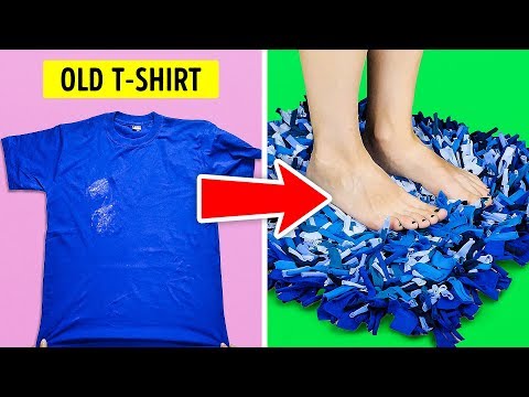 20 Excellent DIY Ideas Using Old T-Shirts