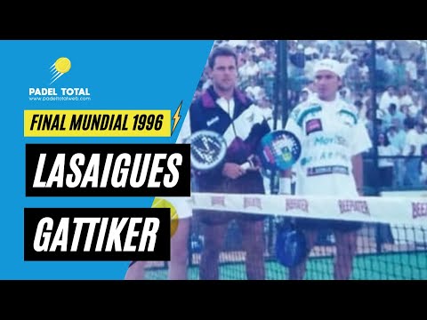 Histórico 🔴 Lasaigues y Gattiker 3er Mundial de Padel Madrid España 1996 #lasaigues #gattiker
