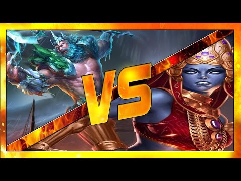 Smite: NME SamDaDude - Poseidon Vs Kali [LANE] - Duel Match 1vs1 - S3