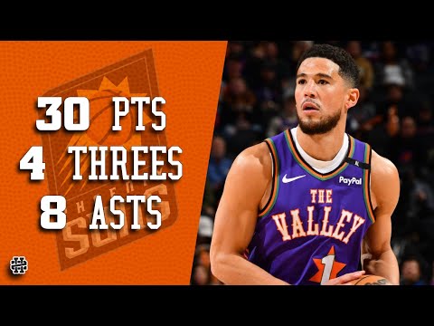 Devin Booker 30 pts 4 htrees 8 asts vs Hornets 24/25 season