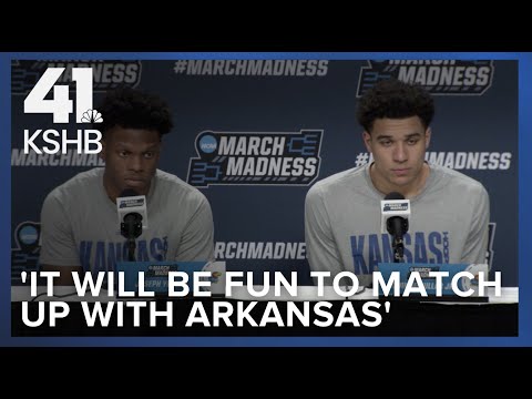KU's Joseph Yesufu, Kevin McCullar praise Arkansas' athleticism heading into Saturday's game