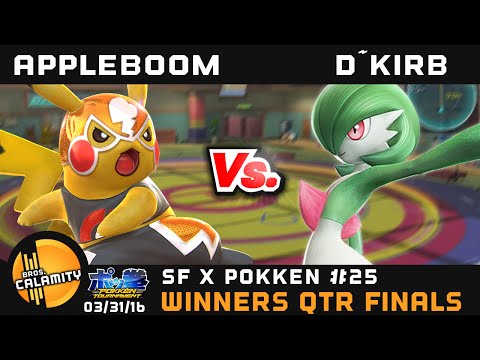 SFxPokken #25 | D~Kirb (Gardevoir) vs TheAppleBoom (Pika Libre) - Winners Qtr Finals - Pokken