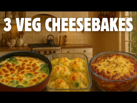 Three Easy Cheese Bakes You Must Try |  Broccoli Au Gratin Ever | How to Bake Cauliflower Cheese