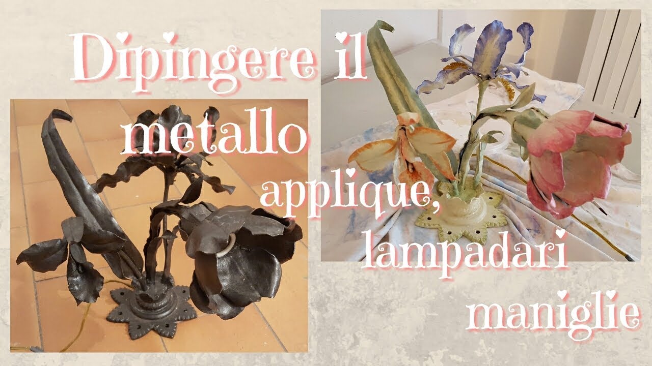 Dipingere sul metallo: applique, lampadari, maniglie