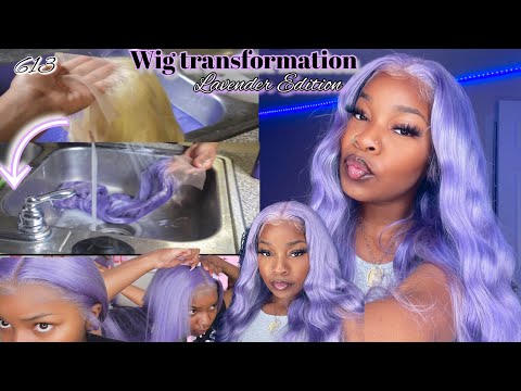 Wig Transformation : LAVENDER EDITION👀😍 *WATER COLOR...