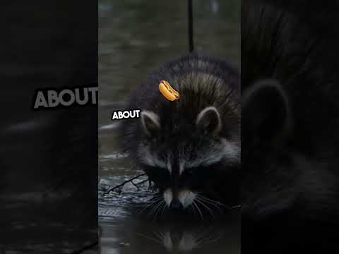 Raccoons’ food-washing secret revealed! Explained! #animals #funfacts #knowledge #cute