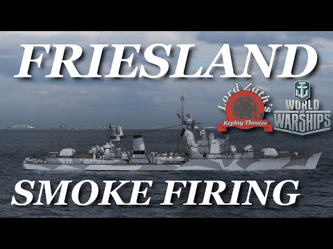 Smoke Fire - Friesland Tier 9 Pan European DD Crash Zone Alpha North Spawn World of Warships