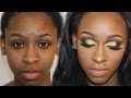 How To Cover Acne Scars And Bumps| DRAMATIC YELLOW GLITTER TUTORIAL | MAKEOVER MONDAY Makeup EP.2
