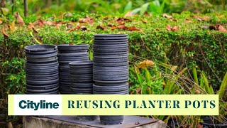 4 ways to re-purpose plastic plant pots
