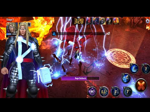 Thor Destroyed Mephisto With Obelisk | Normal Build And No Odin Blessing Used - Marvel Future Fight
