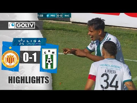 CON GOL DE SANTIAGO RAMIREZ | Progreso 0 - 1 Racing Montevideo | GOLES | Primera División de Uruguay