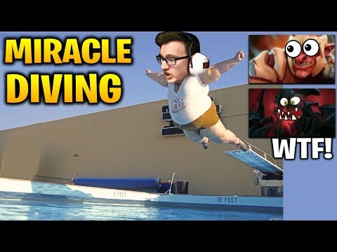 Miracle Like to Aggressive Diving Enemies Base Dota 2 7.17