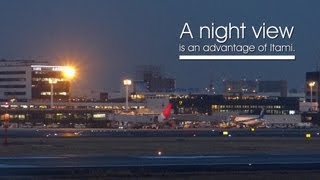 preview picture of video '[FZ200] [BGV]  A night view is an advantage of Itami. 伊丹空港は夜景がイイ！'