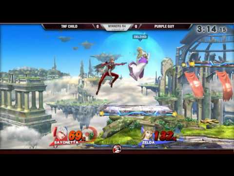 VS Weekly 3/30/17 - Winners R4 - Child (Bayonetta) vs. Purple Guy (Zelda) - Smash 4