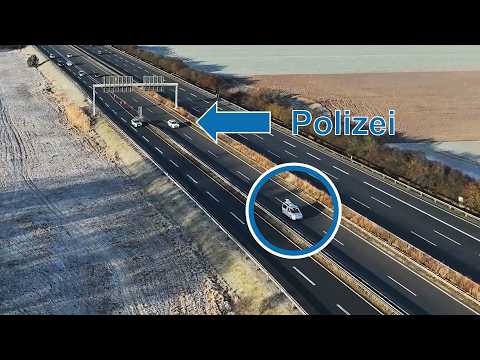 Trimble MX9 Messfahrt am Hermsdorfer Kreuz mit Polizeieinsatz!