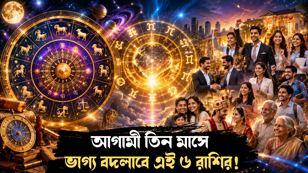 আগামী তিন মাসে ভাগ্য বদলাতে পারে এই ৬ রাশির! জানুন | These 6 Horoscope Will See Sharp Change In Life
