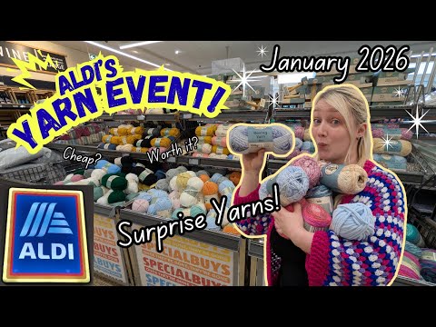 Come With Me ALDI YARN EVENT Jan 26 | Roving Yarn Is Back! | Yarn Haul🧶