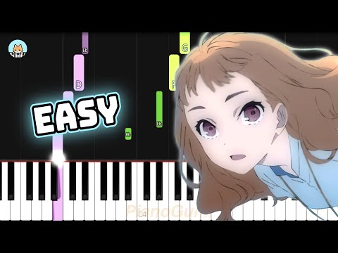 [full] Eve - "Ao no Waltz" | Josee, the Tiger and the Fish OST - EASY Piano Tutorial & Sheet Music